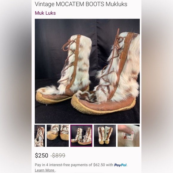 Mocatem Shearling Après-Ski Boots – Size 7 – Made in Canada - Picture 15 of 16